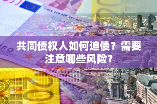 北京共同债权人如何追债？需要注意哪些风险？