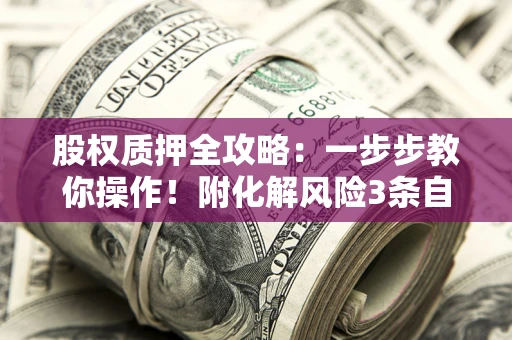 北京股权质押全攻略：一步步教你操作！附化解风险3条自救法则
