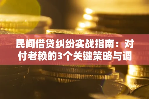 北京民间借贷纠纷实战指南：对付老赖的3个关键策略与调解盲区解析