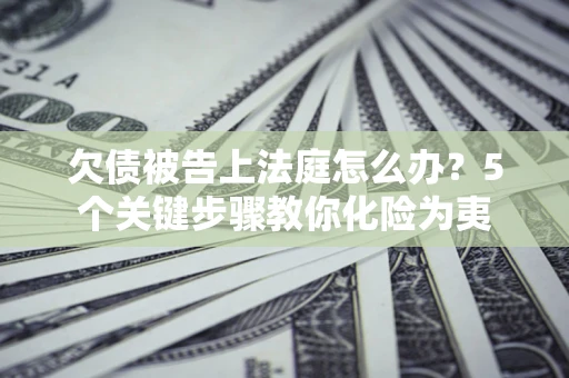 北京欠债被告上法庭怎么办？5个关键步骤教你化险为夷
